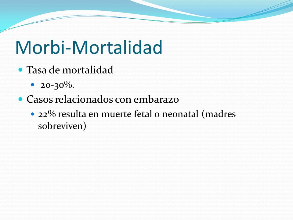 Morbi-Mortalidad Tasa de mortalidad Casos relacionados con embarazo