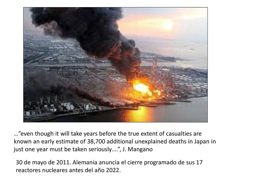 … even though it will take years before the true extent of casualties are known an early estimate of 38,700 additional unexplained deaths in Japan in just one year must be taken seriously…. , J. Mangano