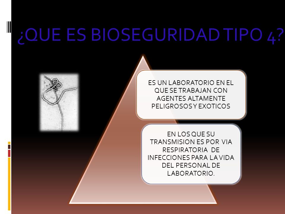 ¿QUE ES BIOSEGURIDAD TIPO 4