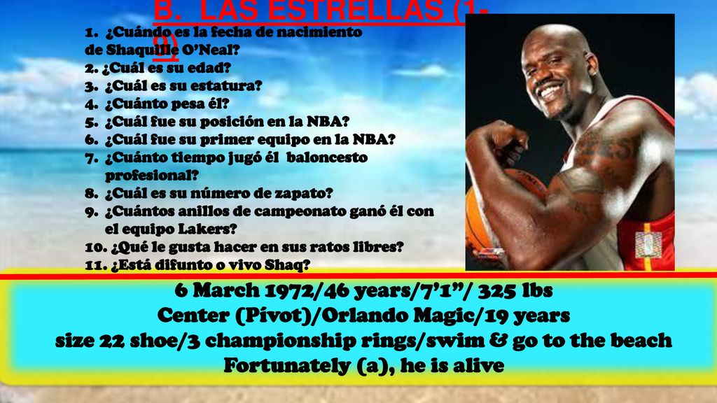 B. LAS ESTRELLAS (1-9) 6 March 1972/46 years/7’1 / 325 lbs