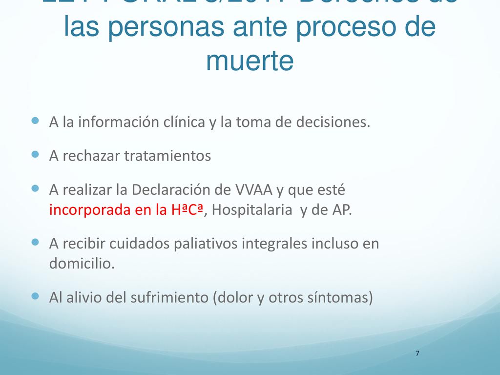 LEY FORAL 8/2011-Derechos de las personas ante proceso de muerte