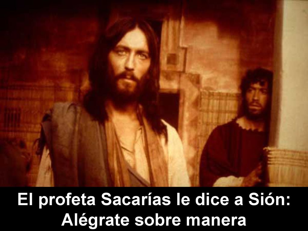 El profeta Sacarías le dice a Sión: Alégrate sobre manera