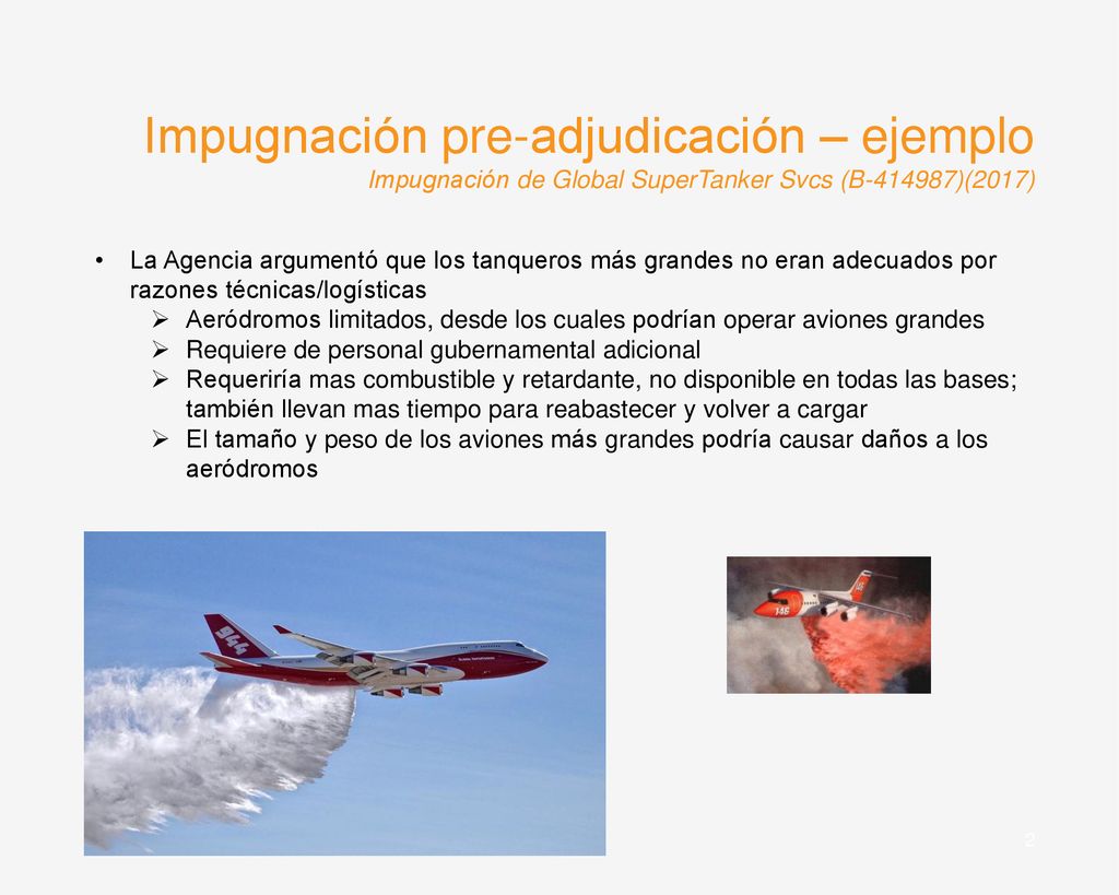 Impugnación pre-adjudicación – ejemplo Impugnación de Global SuperTanker Svcs (B )(2017)