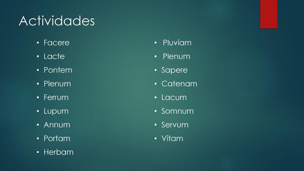 Actividades Facere Lacte Pontem Plenum Ferrum Lupum Annum Portam