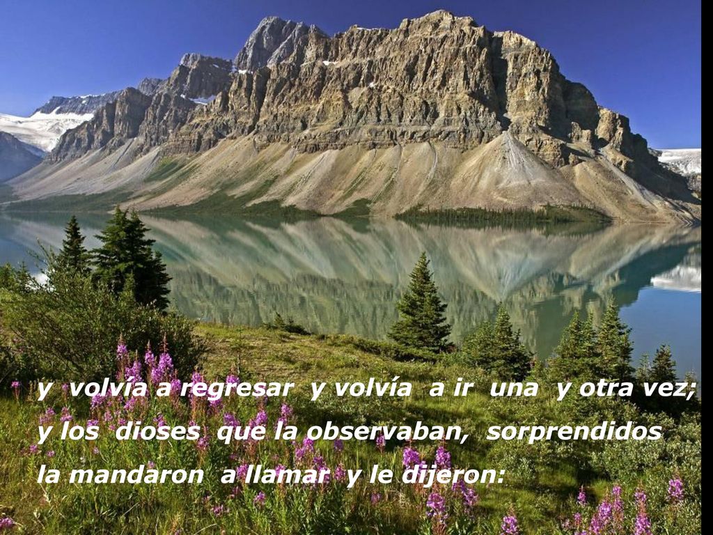 y volvía a regresar y volvía a ir una y otra vez;