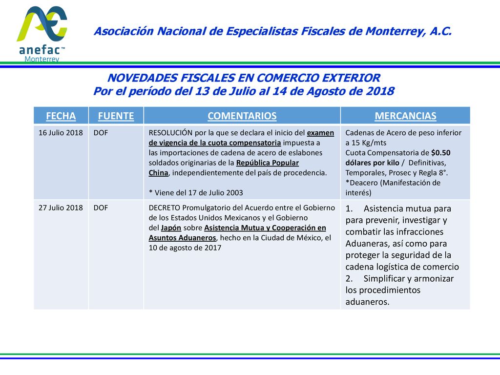 Asociación Nacional de Especialistas Fiscales de Monterrey, A.C.