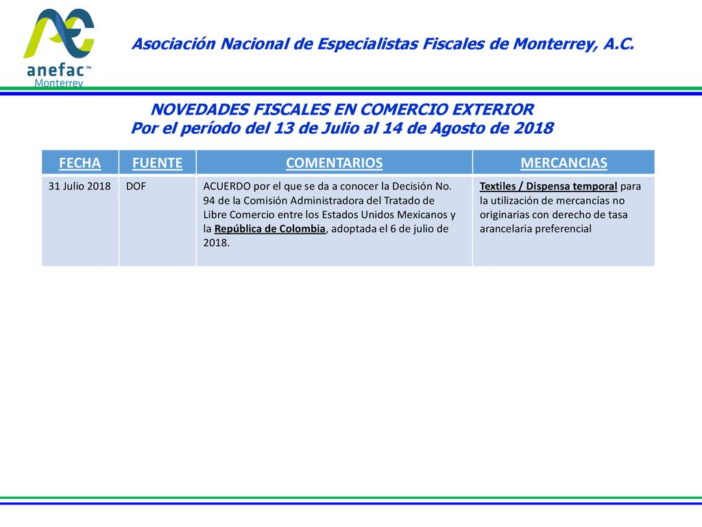 Asociación Nacional de Especialistas Fiscales de Monterrey, A.C.