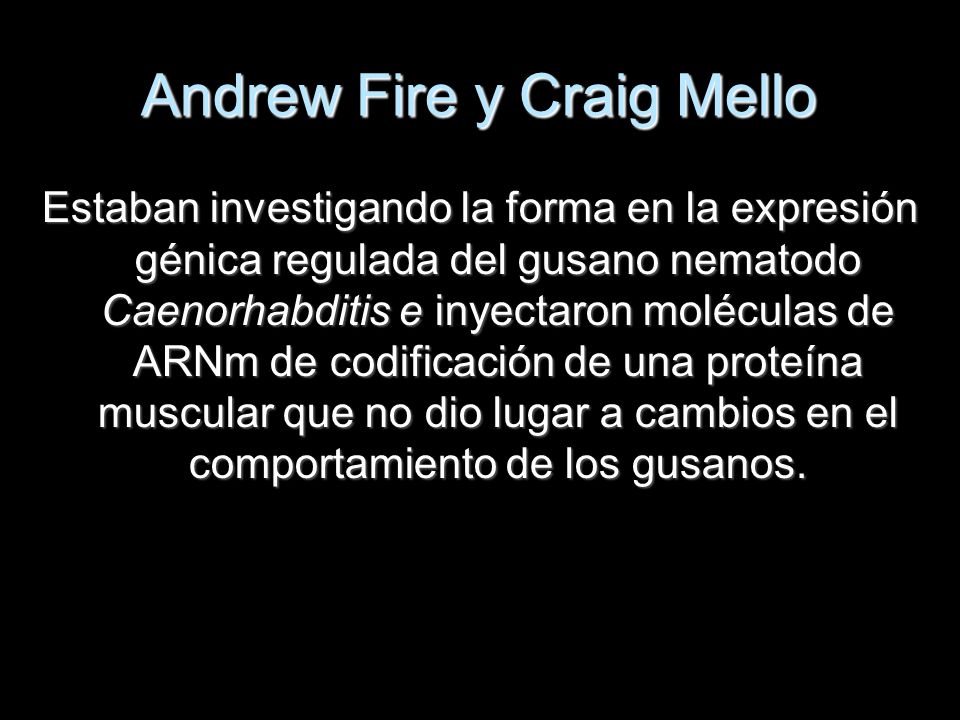 Andrew Fire y Craig Mello