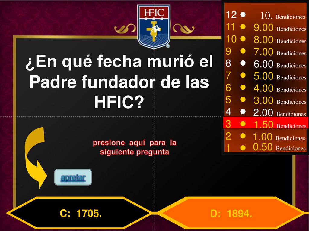 ¿En qué fecha murió el Padre fundador de las HFIC