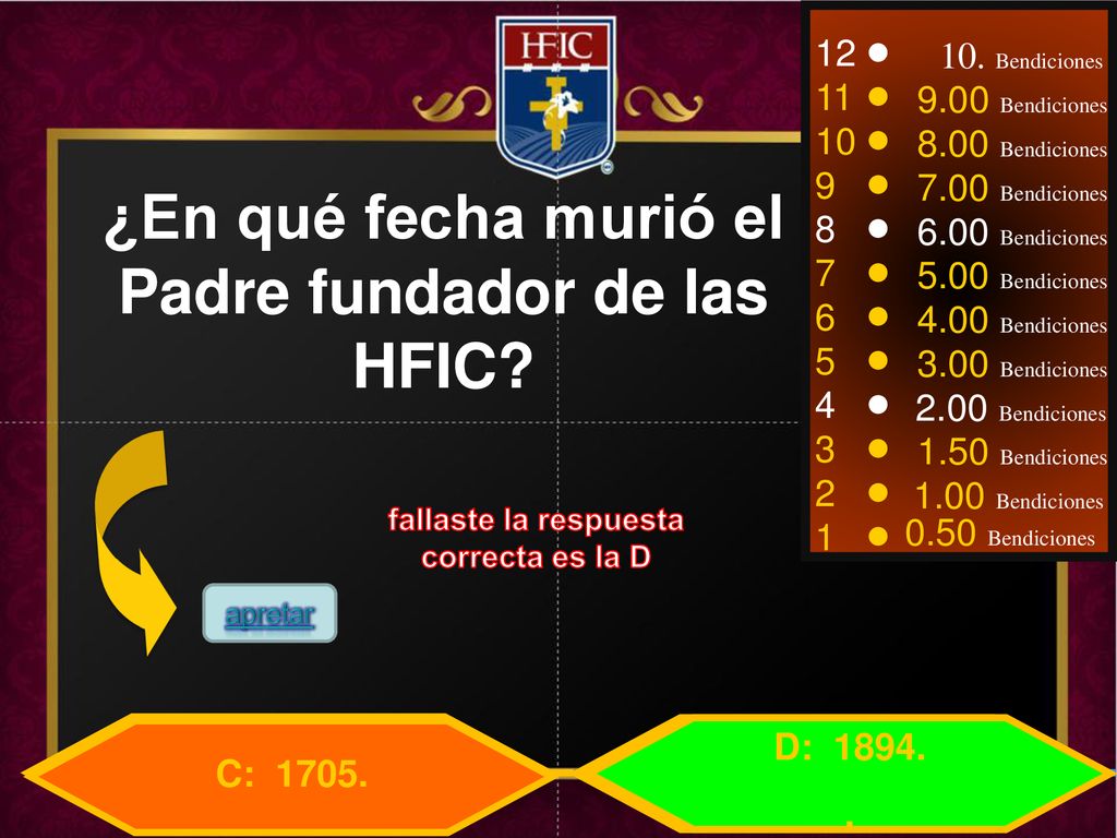 ¿En qué fecha murió el Padre fundador de las HFIC