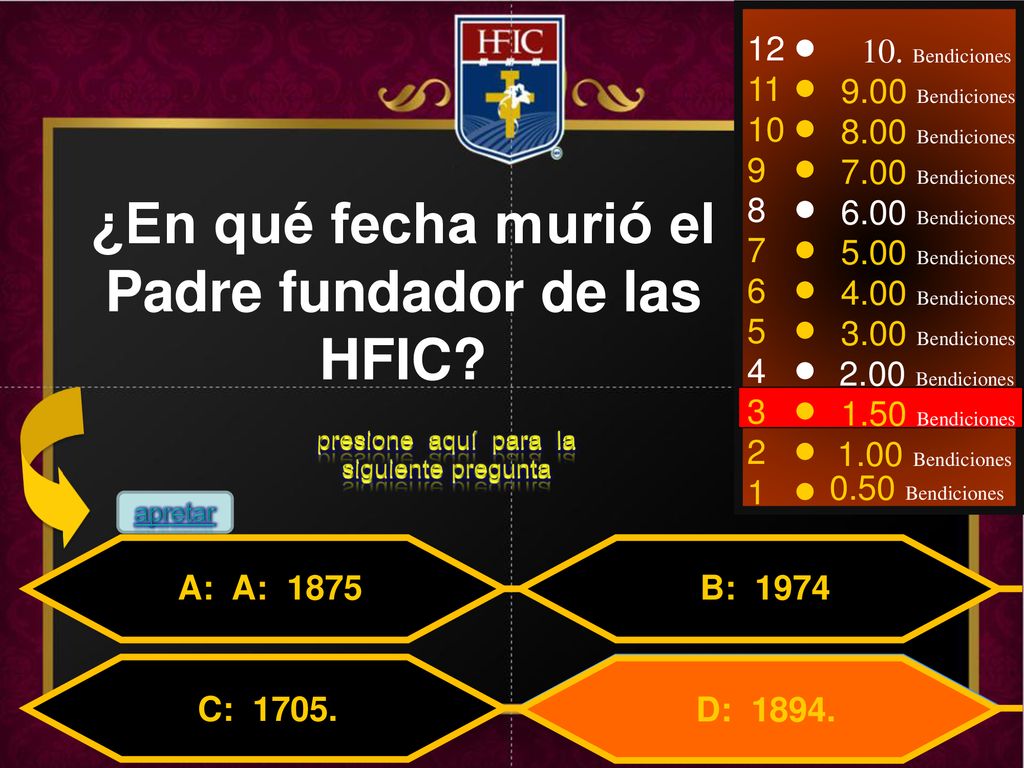 ¿En qué fecha murió el Padre fundador de las HFIC