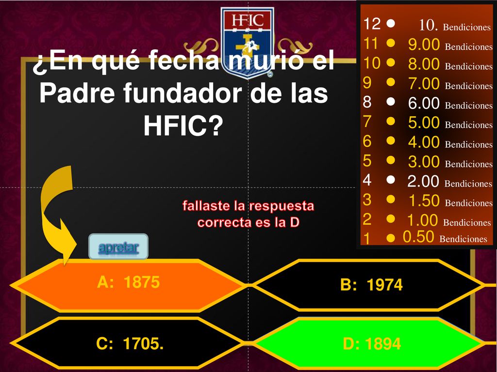 ¿En qué fecha murió el Padre fundador de las HFIC