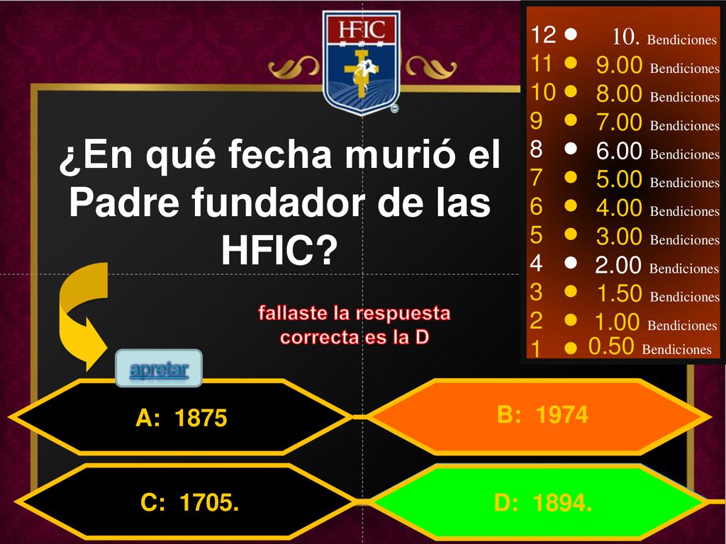 ¿En qué fecha murió el Padre fundador de las HFIC