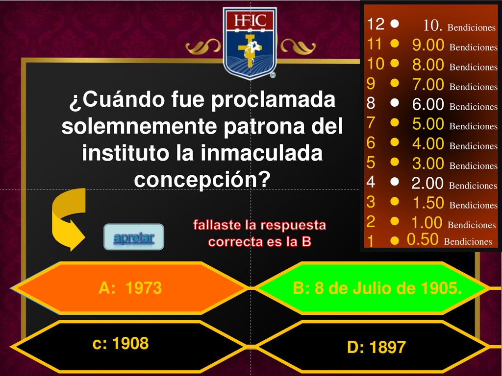 fallaste la respuesta correcta es la B