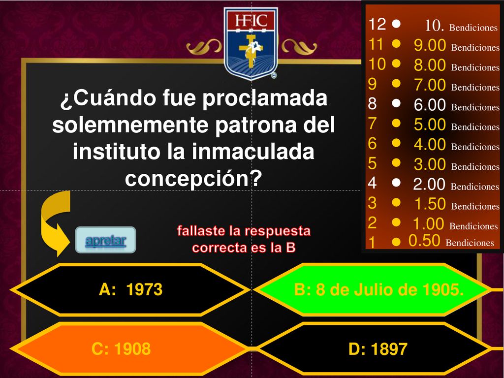 fallaste la respuesta correcta es la B
