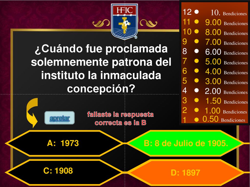 fallaste la respuesta correcta es la B