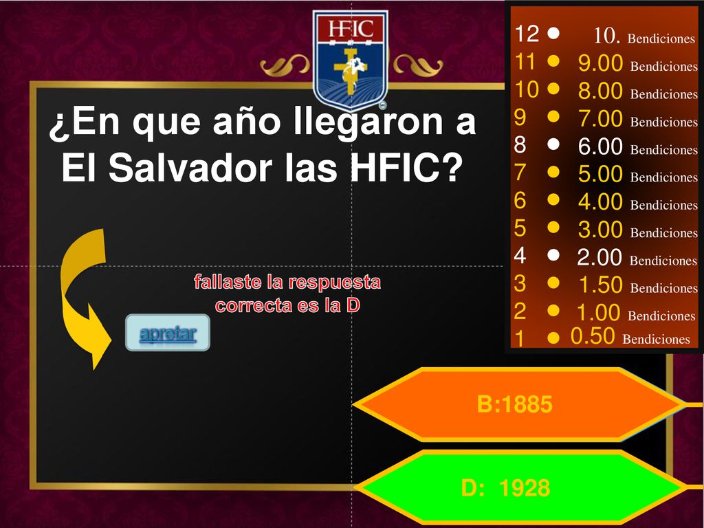 ¿En que año llegaron a El Salvador las HFIC