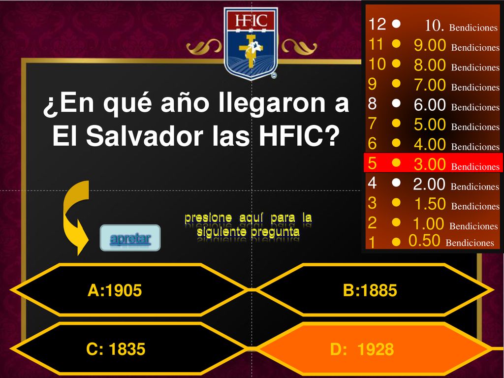 ¿En qué año llegaron a El Salvador las HFIC