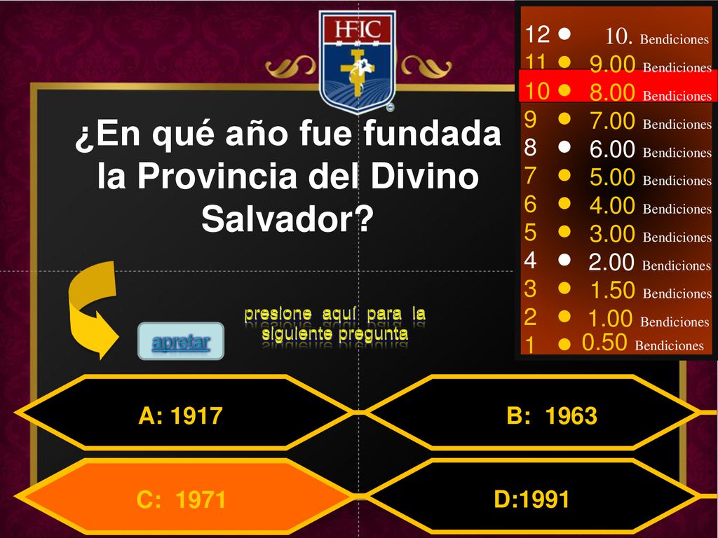 ¿En qué año fue fundada la Provincia del Divino Salvador