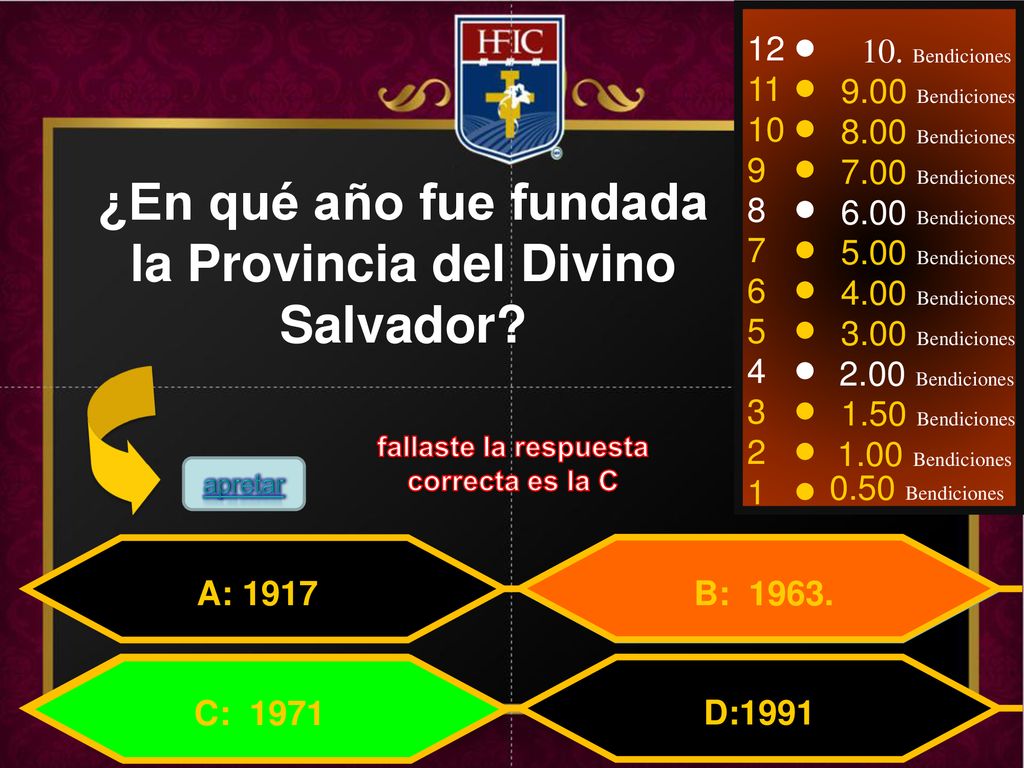 ¿En qué año fue fundada la Provincia del Divino Salvador