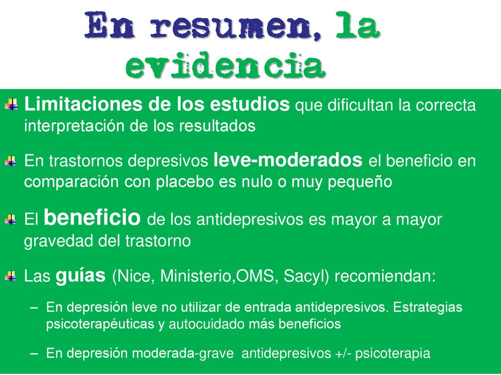 Limitaciones de los estudios que dificultan la correcta interpretación de los resultados