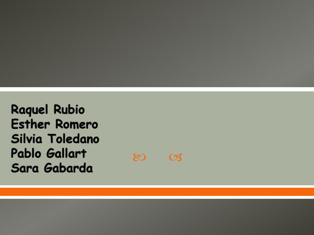 Raquel Rubio Esther Romero Silvia Toledano Pablo Gallart Sara Gabarda