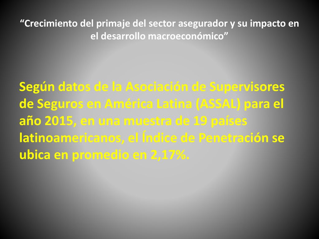 Crecimiento del primaje del sector asegurador y su impacto en el desarrollo macroeconómico
