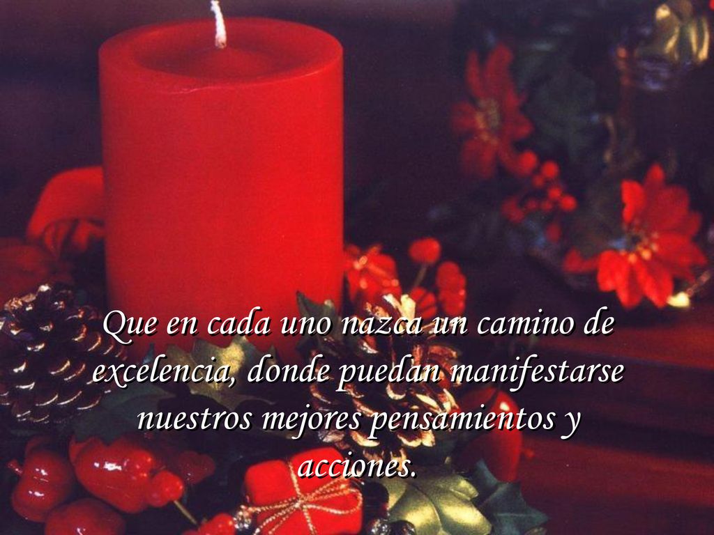 Que en cada uno nazca un camino de excelencia, donde puedan manifestarse nuestros mejores pensamientos y acciones.