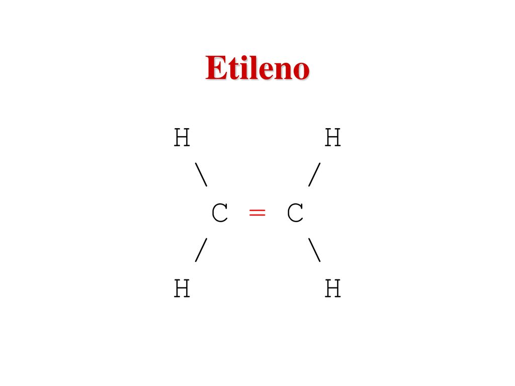 Etileno H H \ / C = C / \