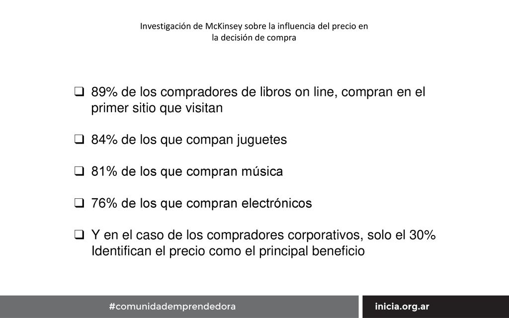 84% de los que compan juguetes 81% de los que compran música