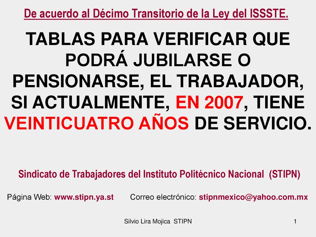 De acuerdo al Décimo Transitorio de la Ley del ISSSTE.