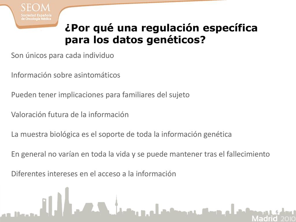 ¿Por qué una regulación específica para los datos genéticos
