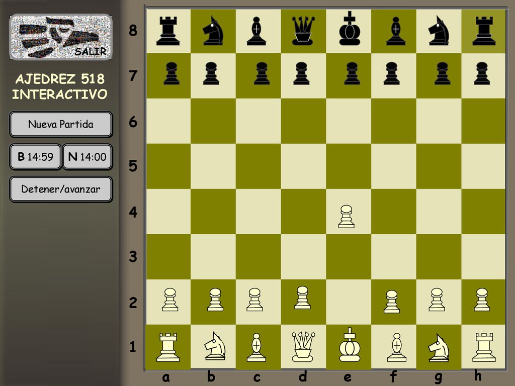 a b c d e f g h AJEDREZ 518 INTERACTIVO B 14:59