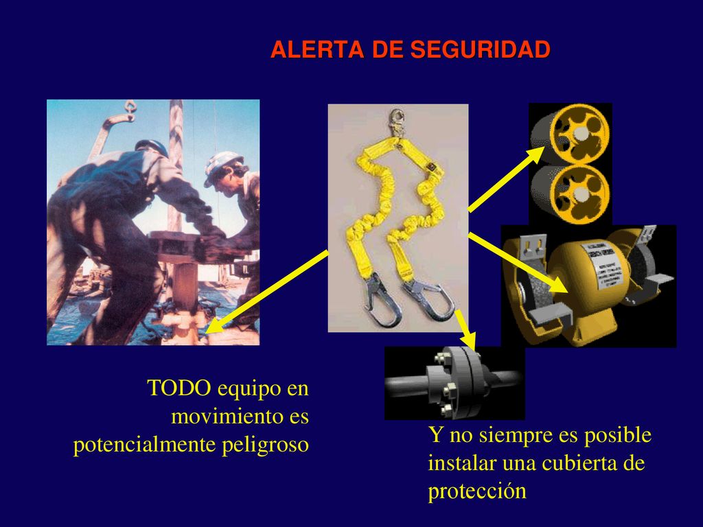 ALERTA DE SEGURIDAD TODO equipo en movimiento es potencialmente peligroso.