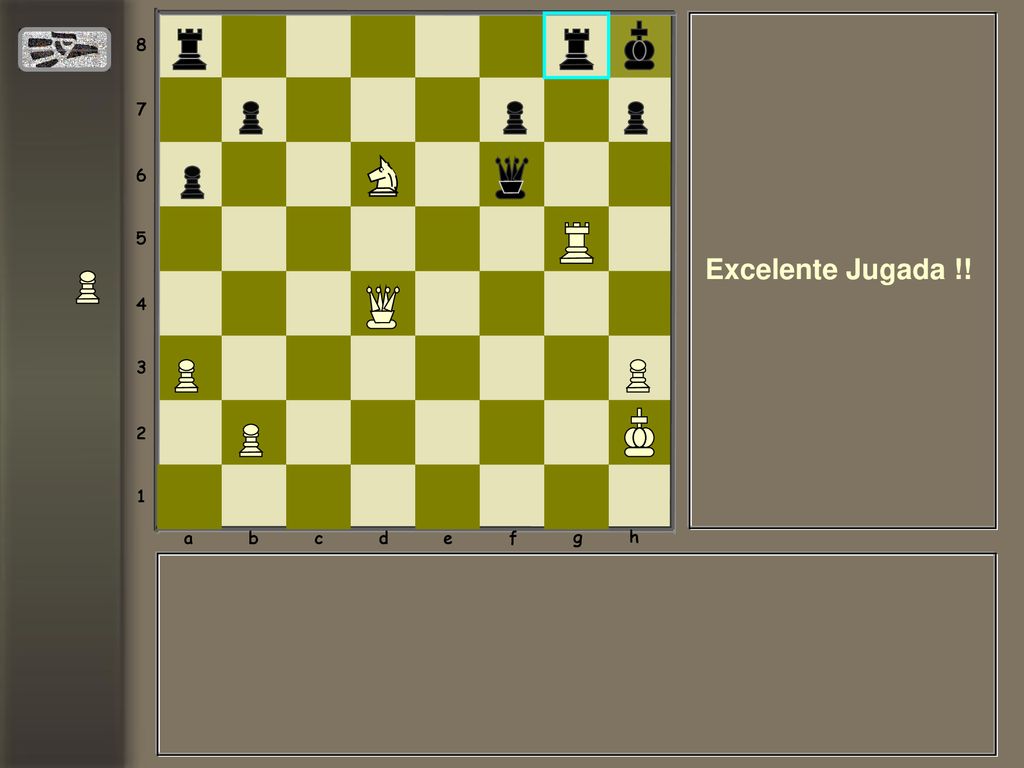 a b c d e f g h Excelente Jugada !!
