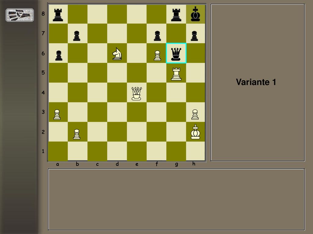 a b c d e f g h Variante 1