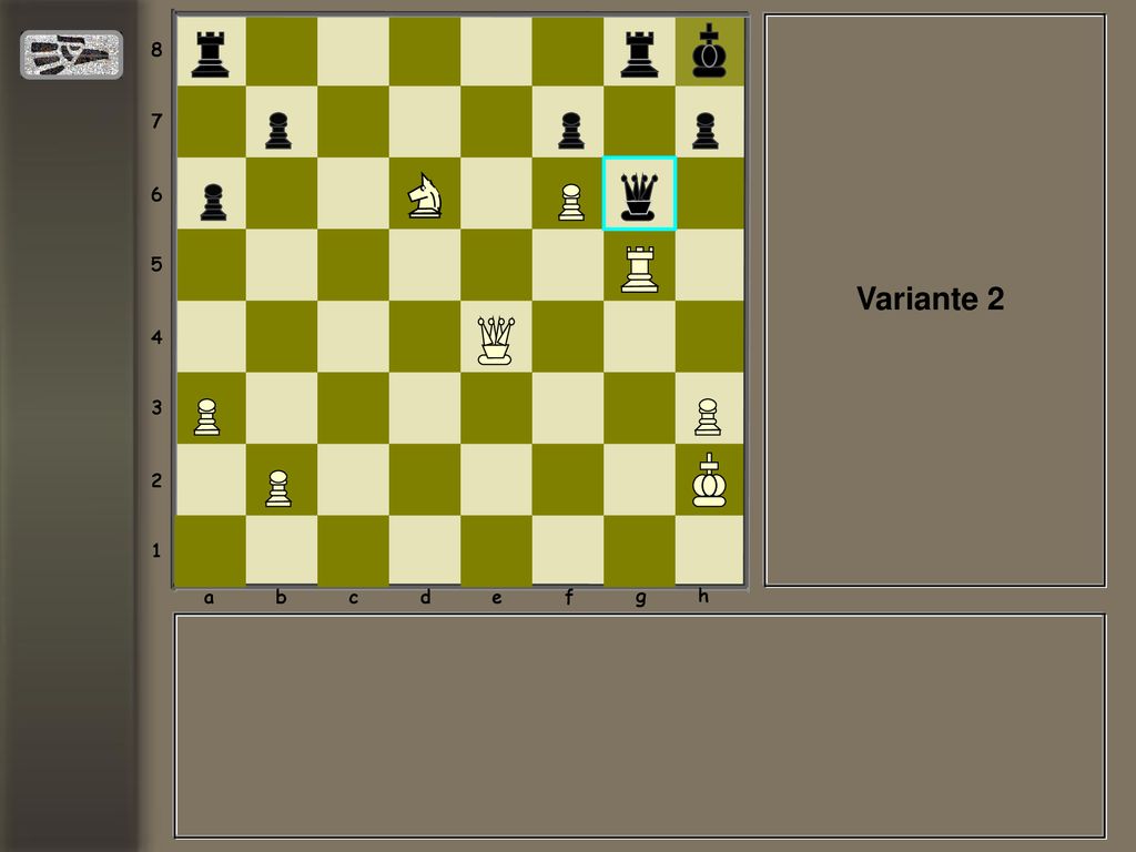 a b c d e f g h Variante 2