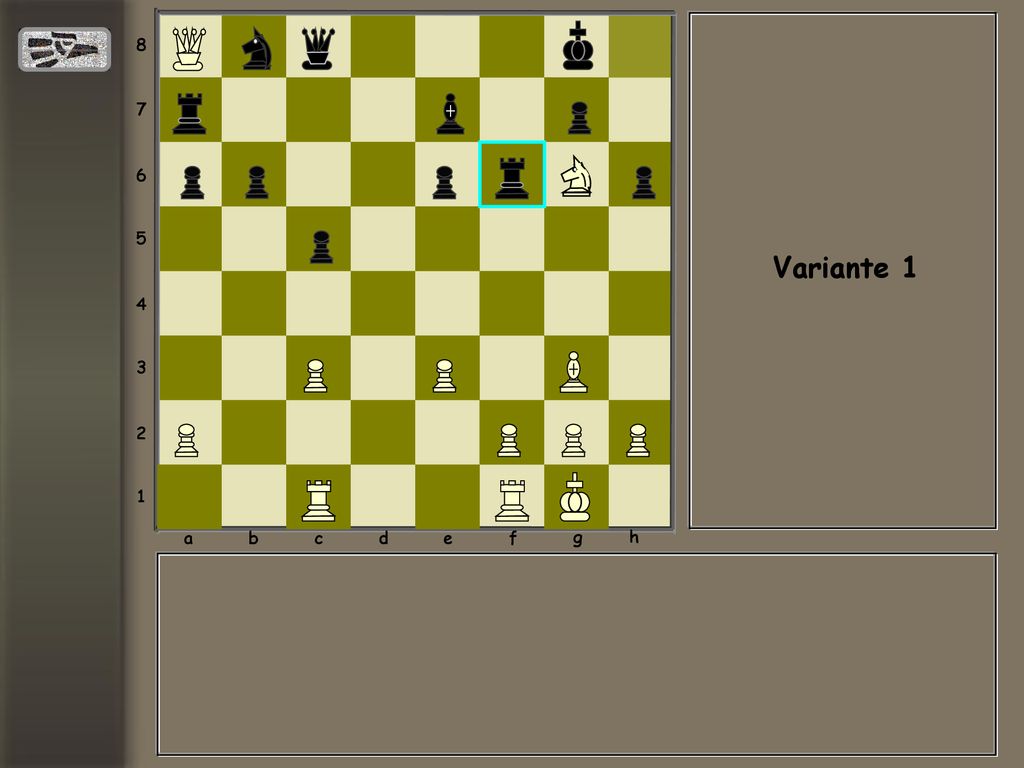 a b c d e f g h Variante 1