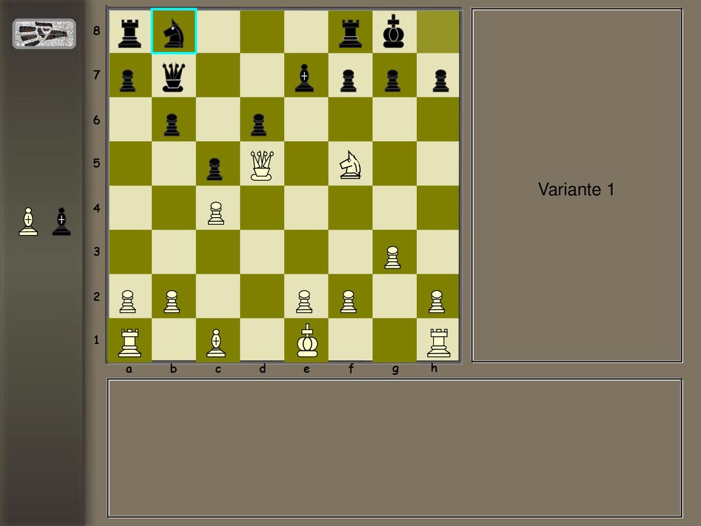 a b c d e f g h Variante 1