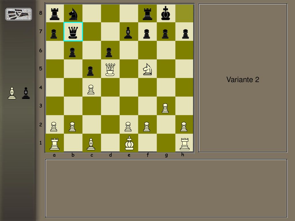 a b c d e f g h Variante 2