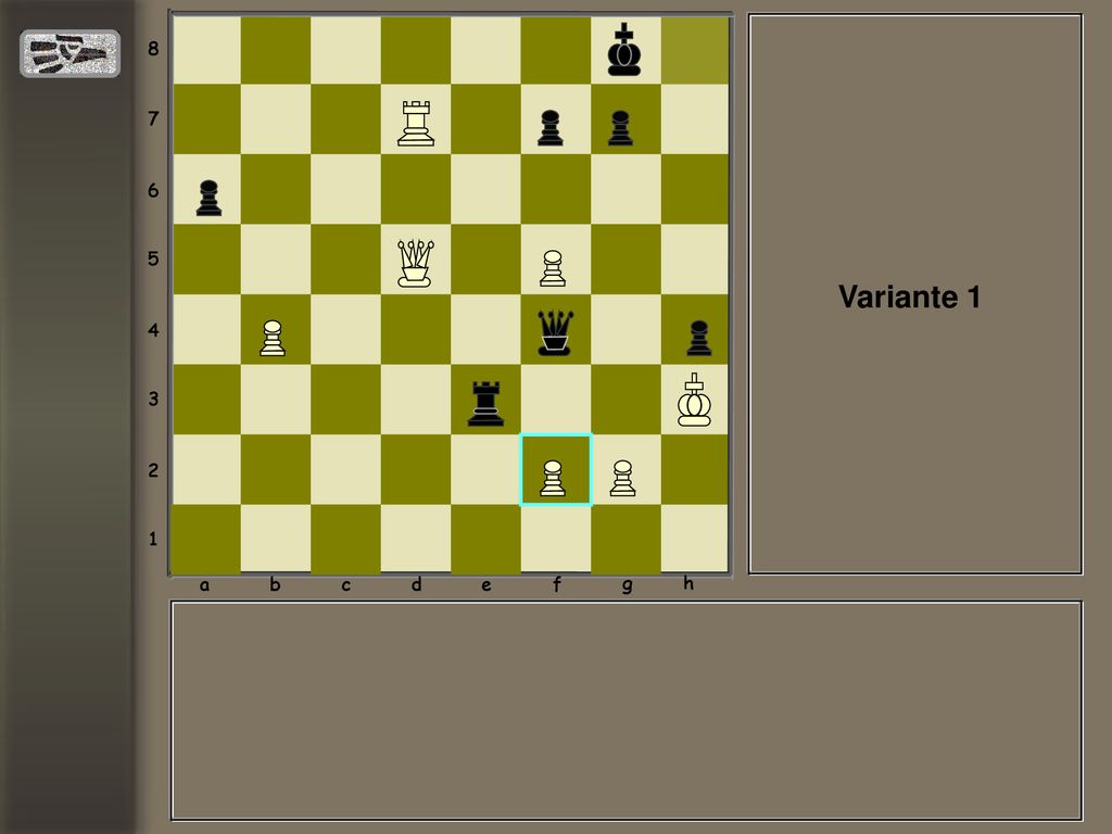a b c d e f g h Variante 1
