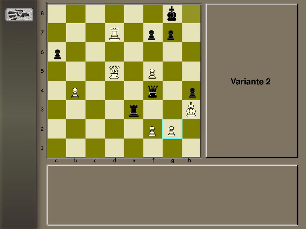 a b c d e f g h Variante 2