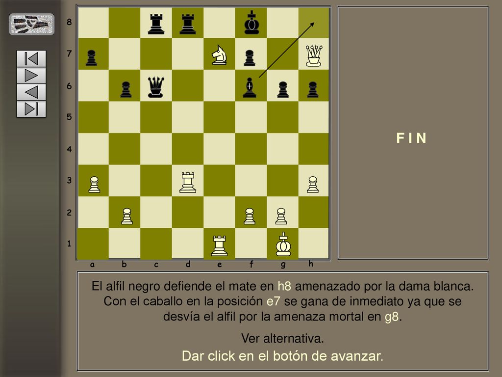 Dar click en el botón de avanzar.