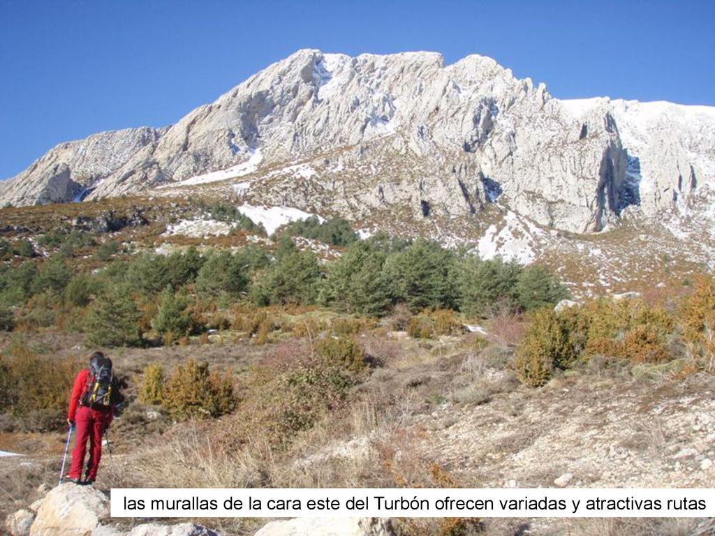 las murallas de la cara este del Turbón ofrecen variadas y atractivas rutas
