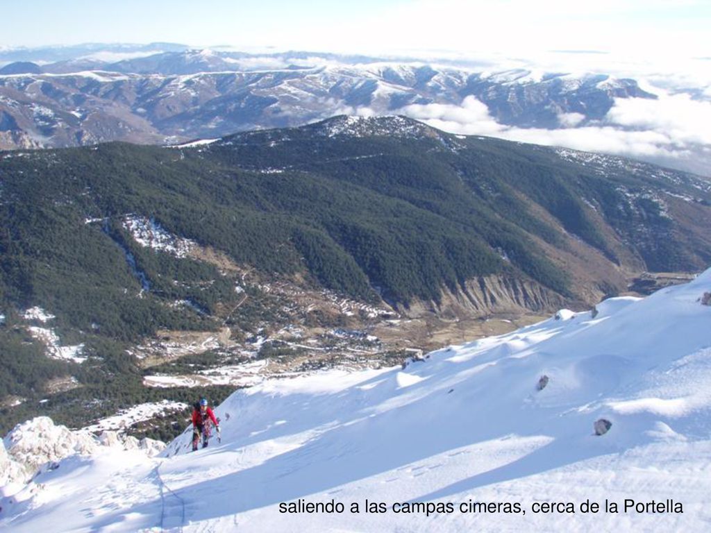 saliendo a las campas cimeras, cerca de la Portella