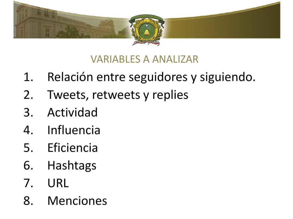 Relación entre seguidores y siguiendo. Tweets, retweets y replies