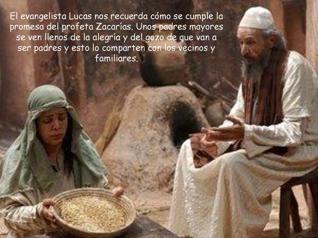 El evangelista Lucas nos recuerda cómo se cumple la promesa del profeta Zacarías.