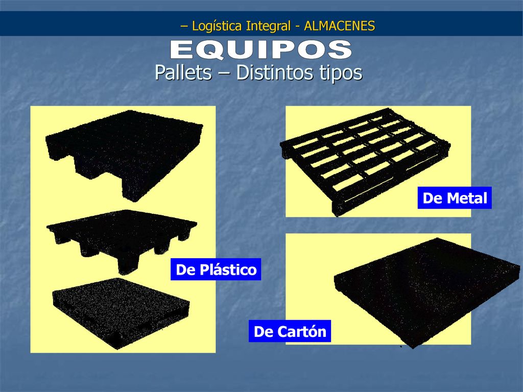 Pallets – Distintos tipos De Pl á stico De Metal De Cart ó n Log í