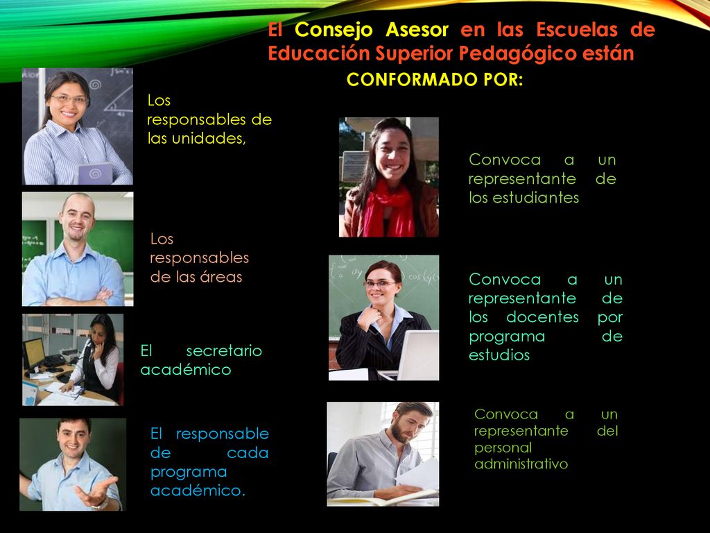 El Consejo Asesor en las Escuelas de Educación Superior Pedagógico están