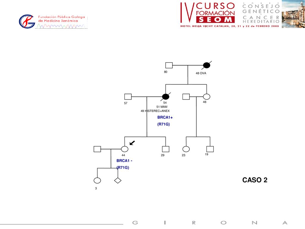 CASO 2 PREPARAR PARA ag330 ORIGEN GALLEGO!!!! BRCA1+ (R71G) BRCA1 -
